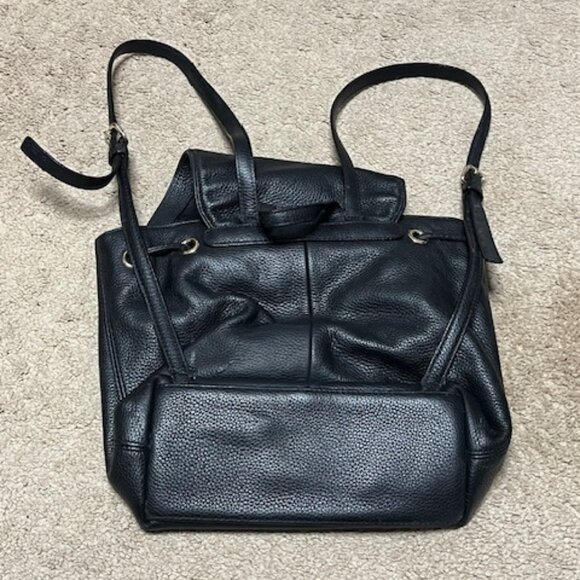 Kate Spade Mulberry Street Small Breezy Black Pebbled Flap Leather Backpack main image 11